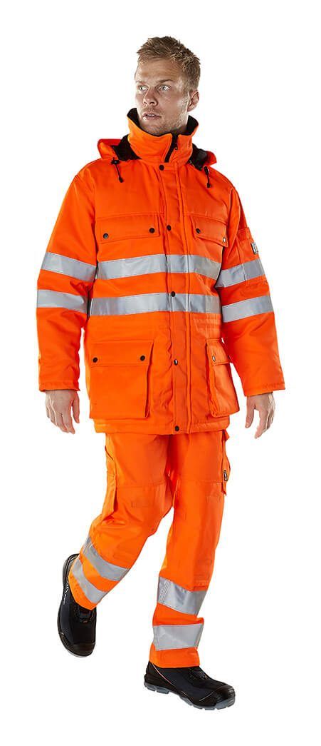 Hose mit Knietaschen SAFE LIGHT hi-vis orange