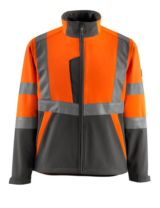 Soft Shell Jacke SAFE LIGHT hi-vis orange/dunkelanthrazit