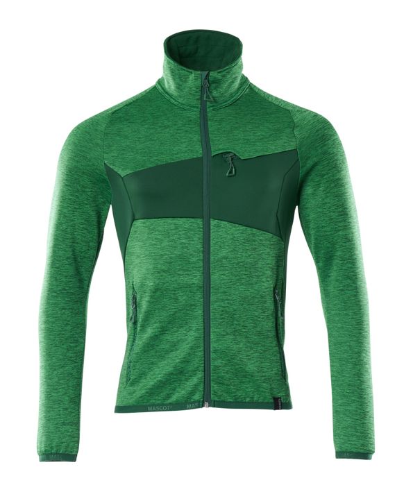 Fleecepullover mit Reißverschluss ACCELERATE grasgrün/grün
