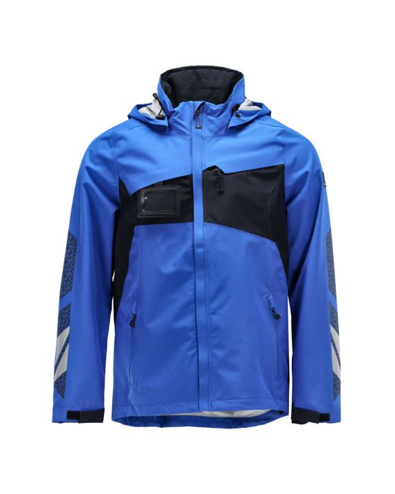 Hard Shell Jacke ACCELERATE azurblau/schwarzblau