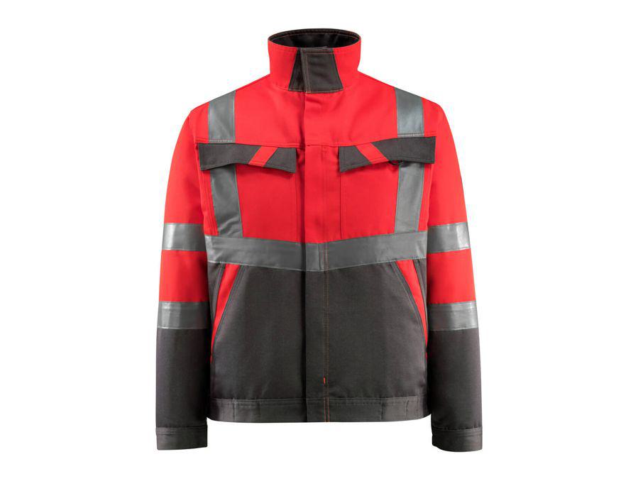 Jacke SAFE LIGHT hi-vis rot/dunkelanthrazit
