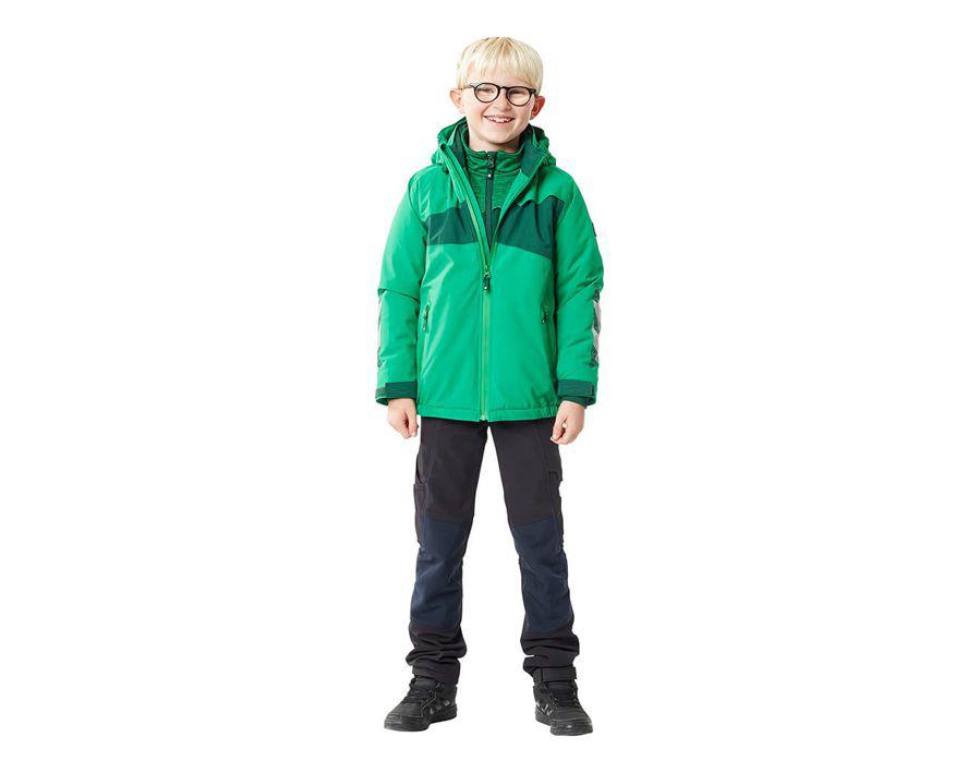 Winterjacke für Kinder ACCELERATE schwarz