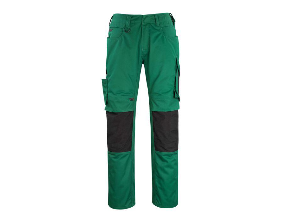 Hose mit Knietaschen UNIQUE grün/schwarz