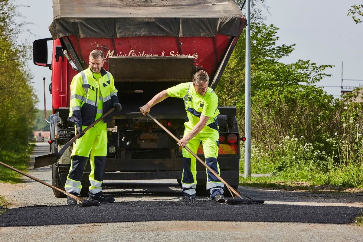 Latzhose mit Knietaschen SAFE LIGHT hi-vis gelb/dunkelanthrazit