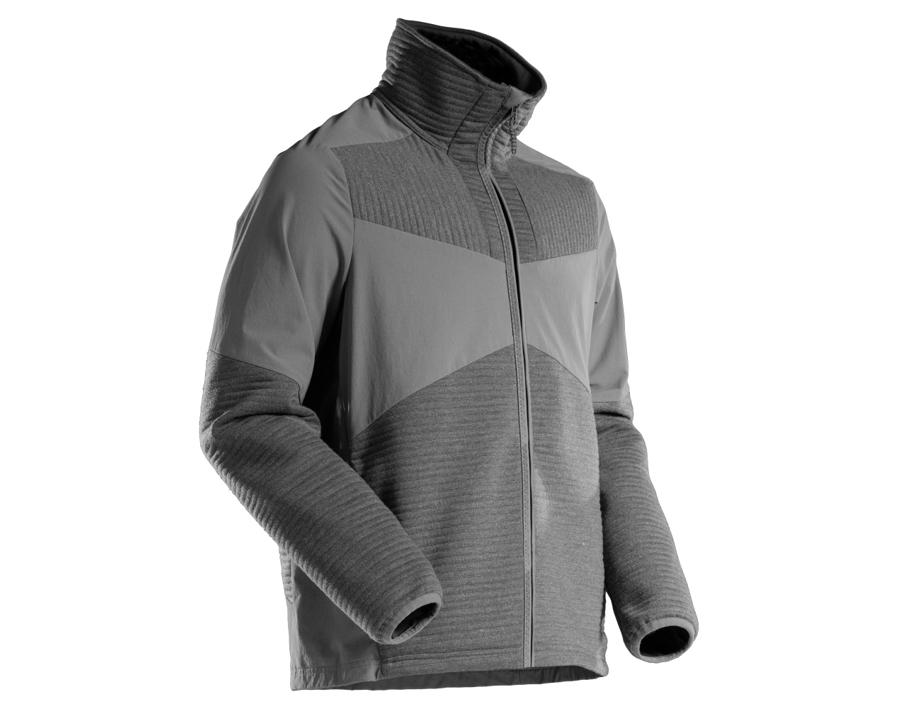 Fleecepullover mit Reißverschluss und Futter CUSTOMIZED Anthrazitgrau
