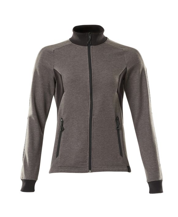 Sweatshirt mit Reißverschluss ACCELERATE dunkelanthrazit/schwarz