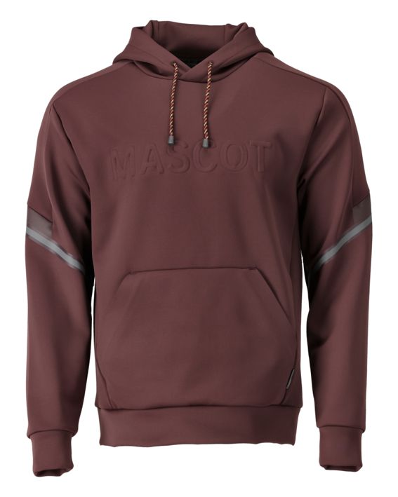 Fleece Kapuzensweatshirt CUSTOMIZED bordeaux