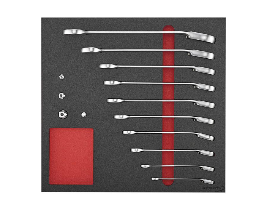 Werkzeugmodul Maulschlüssel mit Ringratsche, 14-teilig, Modul 2/3