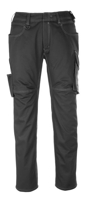 Hose mit Schenkeltaschen UNIQUE schwarz/dunkelanthrazit