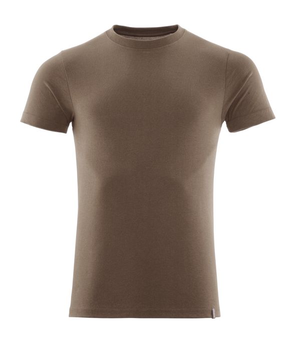 T-Shirt CROSSOVER dunkles Sandbeige
