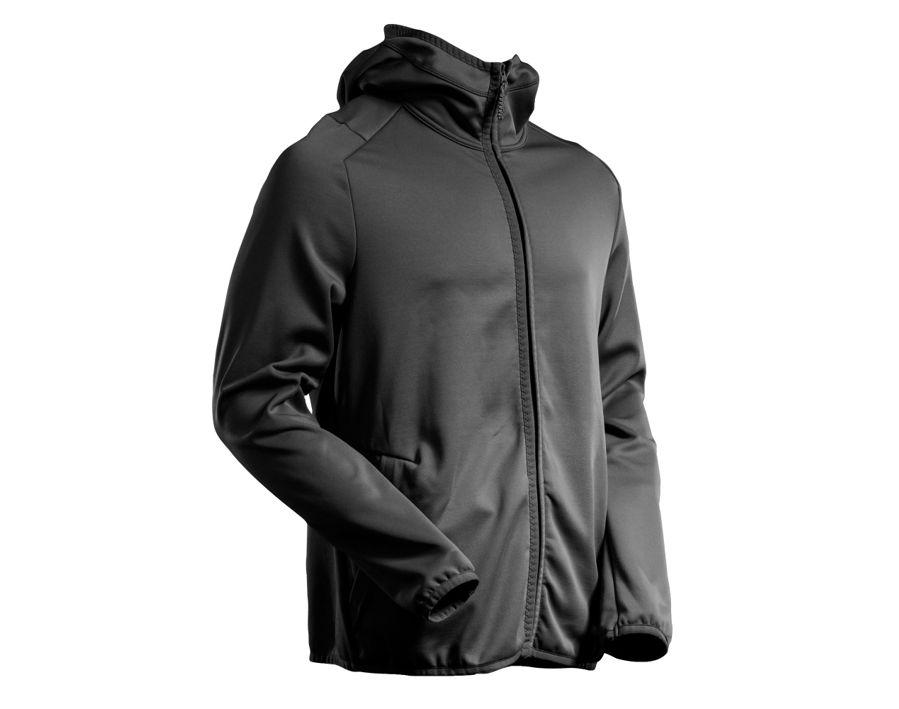 Fleecepullover mit Kapuze CUSTOMIZED schwarz