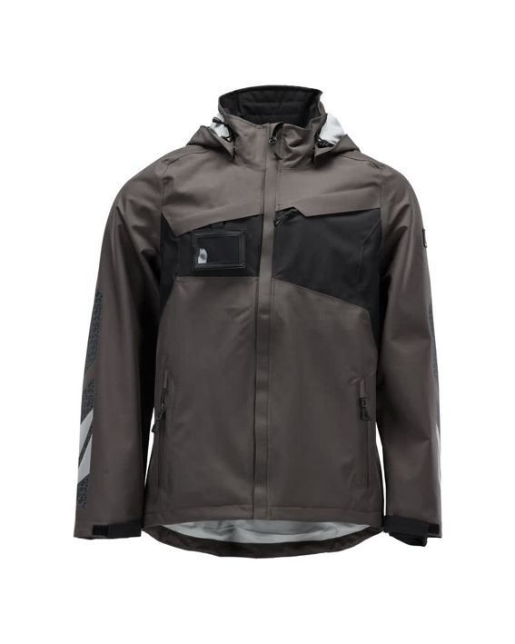 Hard Shell Jacke ACCELERATE dunkelanthrazit/schwarz