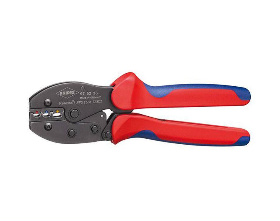 KNIPEX Flachsteckhülsen Isoliert 100 Stück - Für 1,5-2,5mm² Kabel