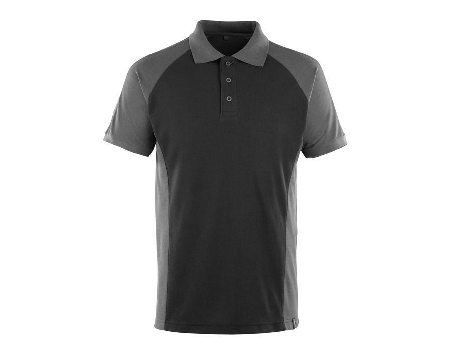 Polo-Shirt UNIQUE schwarz/dunkelanthrazit