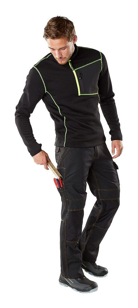 Hose mit Knietaschen YOUNG schwarz