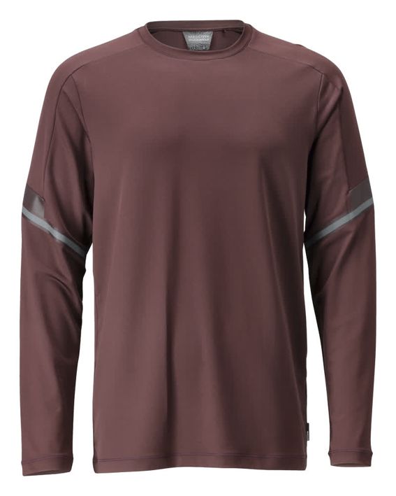 T-Shirt, Langarm CUSTOMIZED bordeaux