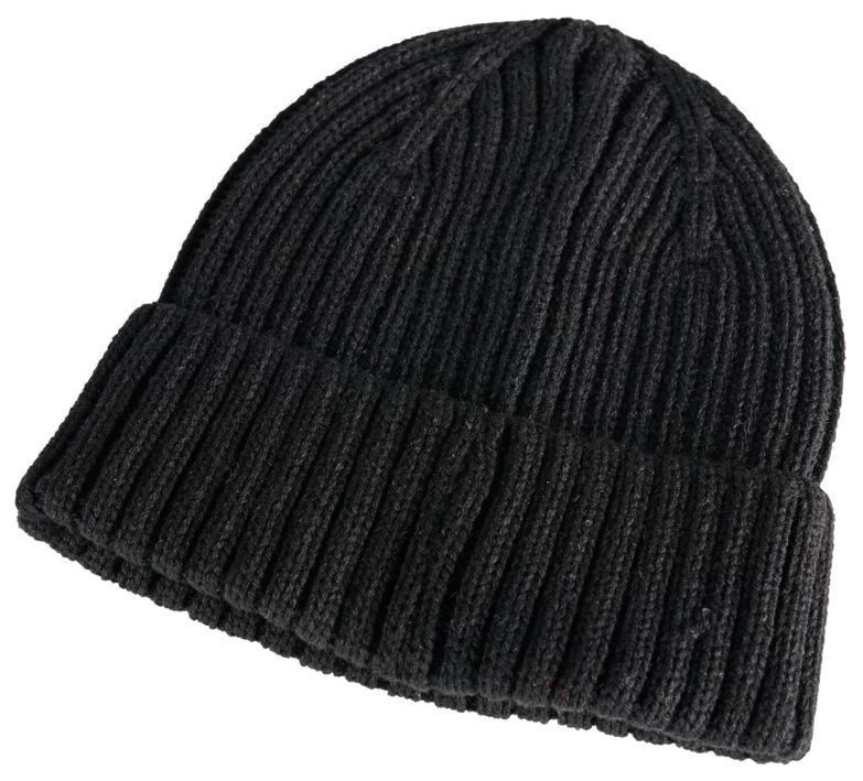 Strickmütze CUSTOMIZED schwarz