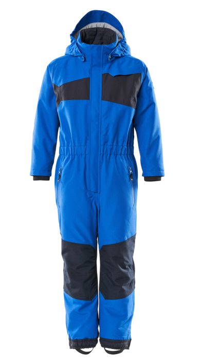 Schneeanzug für Kinder ACCELERATE azurblau/schwarzblau