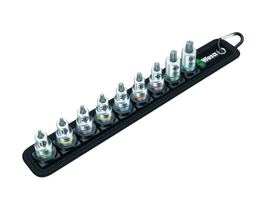 Schraubendreher-Einsatz-Garnitur 3/8" Zyklop für Innen-TORX®-Schrauben, kurz