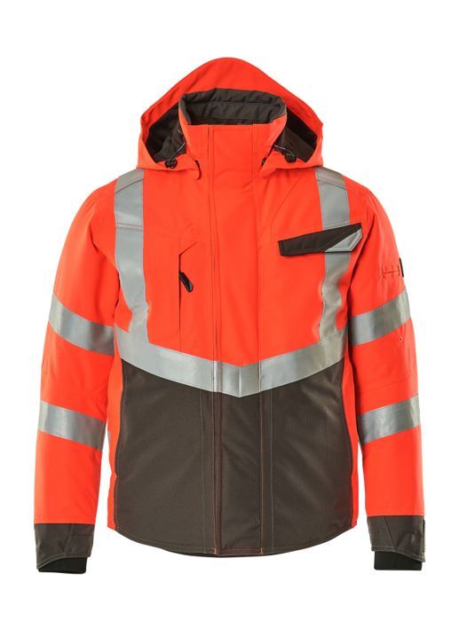 Winterjacke SAFE SUPREME hi-vis rot/dunkelanthrazit