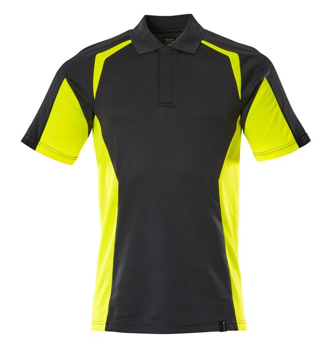 Polo-Shirt ACCELERATE SAFE schwarz/hi-vis gelb