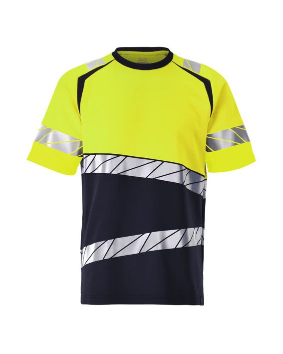 T-Shirt ACCELERATE SAFE schwarzblau/hi-vis gelb
