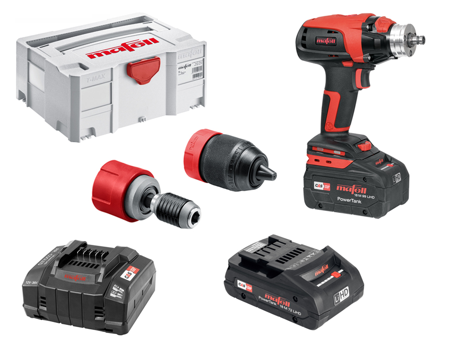 Trapano a percussione a batteria ASB 18 M in T-MAX