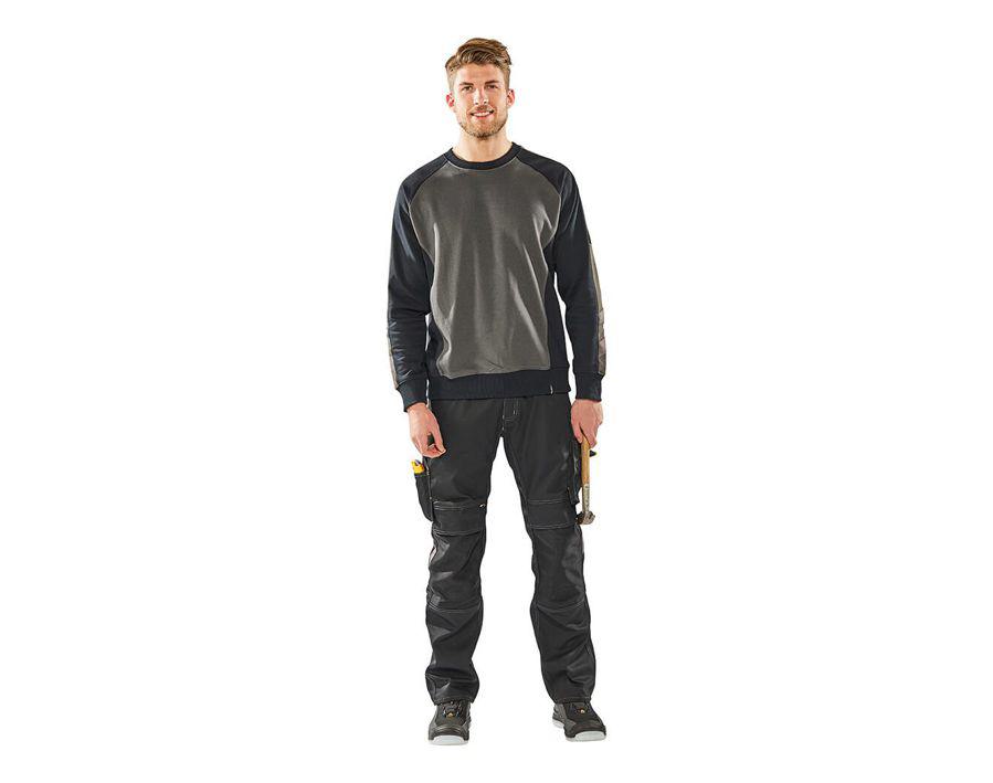 Sweatshirt UNIQUE anthrazit/schwarz