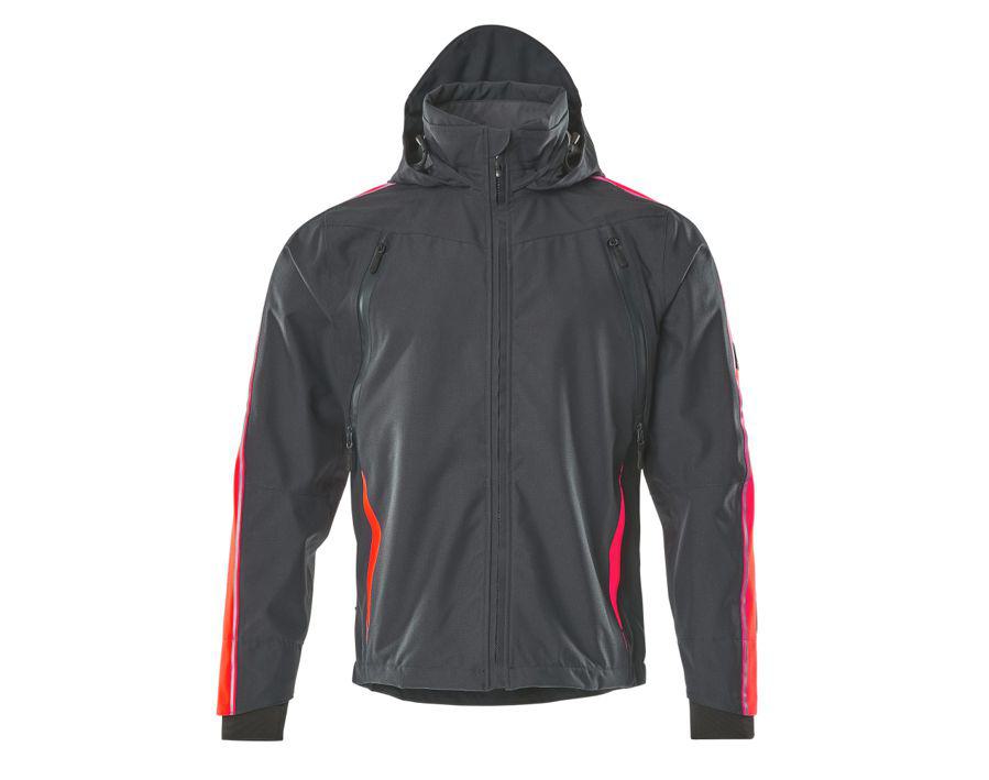 Hard Shell Jacke HARDWEAR dunkelanthrazit/hi-vis rot