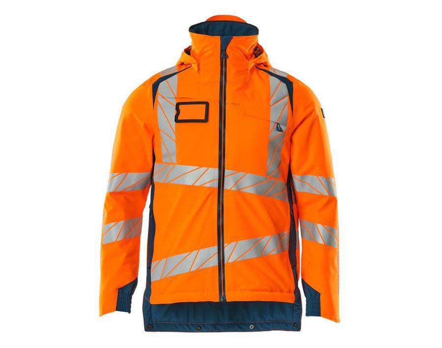 Winterjacke ACCELERATE SAFE hi-vis orange/dunkelpetroleum