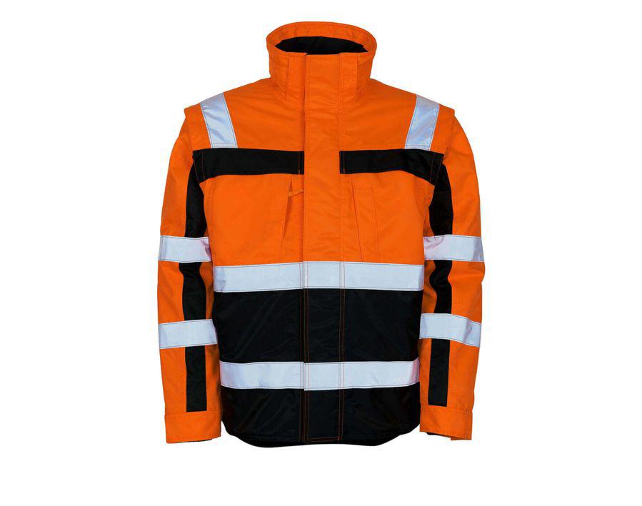 Winterjacke SAFE COMPETE hi-vis orange/marine