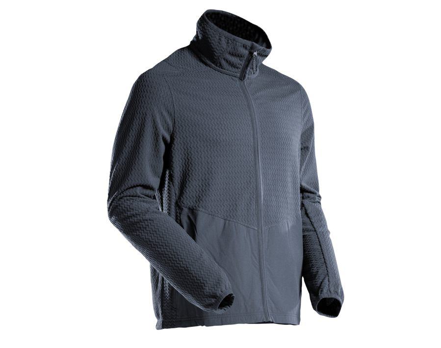 Microfleece Pullover mit Reißverschluss CUSTOMIZED schwarzblau