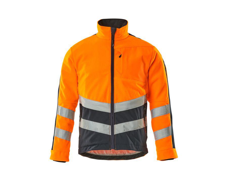 Fleecejacke SAFE SUPREME hi-vis orange/schwarzblau