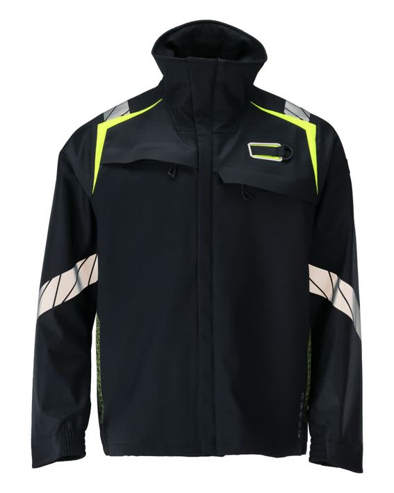 Soft Shell Jacke ACCELERATE MULTISAFE schwarzblau/hi-vis gelb