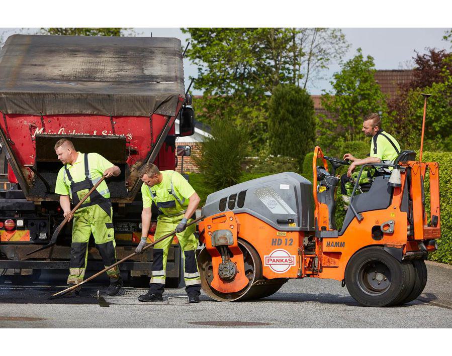 Latzhose mit Knietaschen SAFE LIGHT hi-vis gelb/dunkelanthrazit