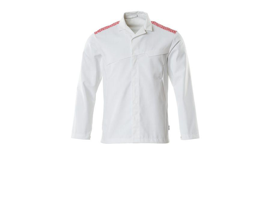 Jacke FOOD & CARE weiss/verkehrsrot