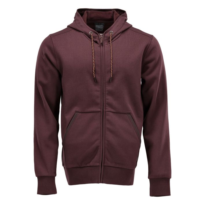 Kapuzensweatshirt mit Reißverschluss CUSTOMIZED bordeaux