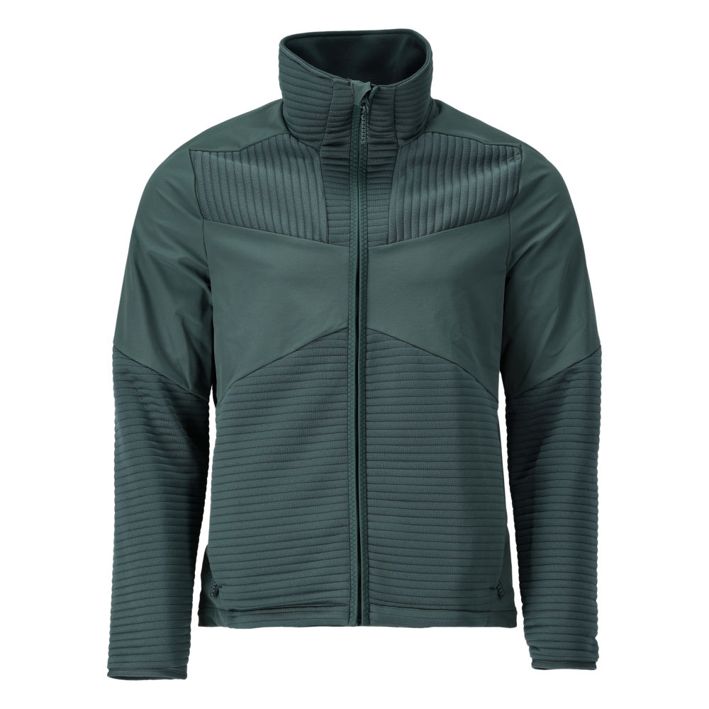 Fleecepullover mit Reißverschluss und Futter CUSTOMIZED waldgrün