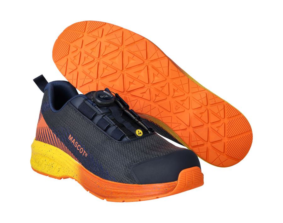 Sicherheitshalbschuh FOOTWEAR CUSTOMIZED Schwarzblau/hellorange