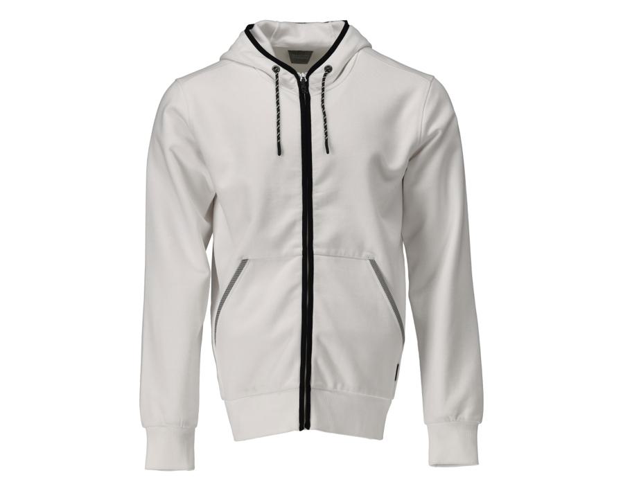 Kapuzensweatshirt mit Reißverschluss CUSTOMIZED weiss