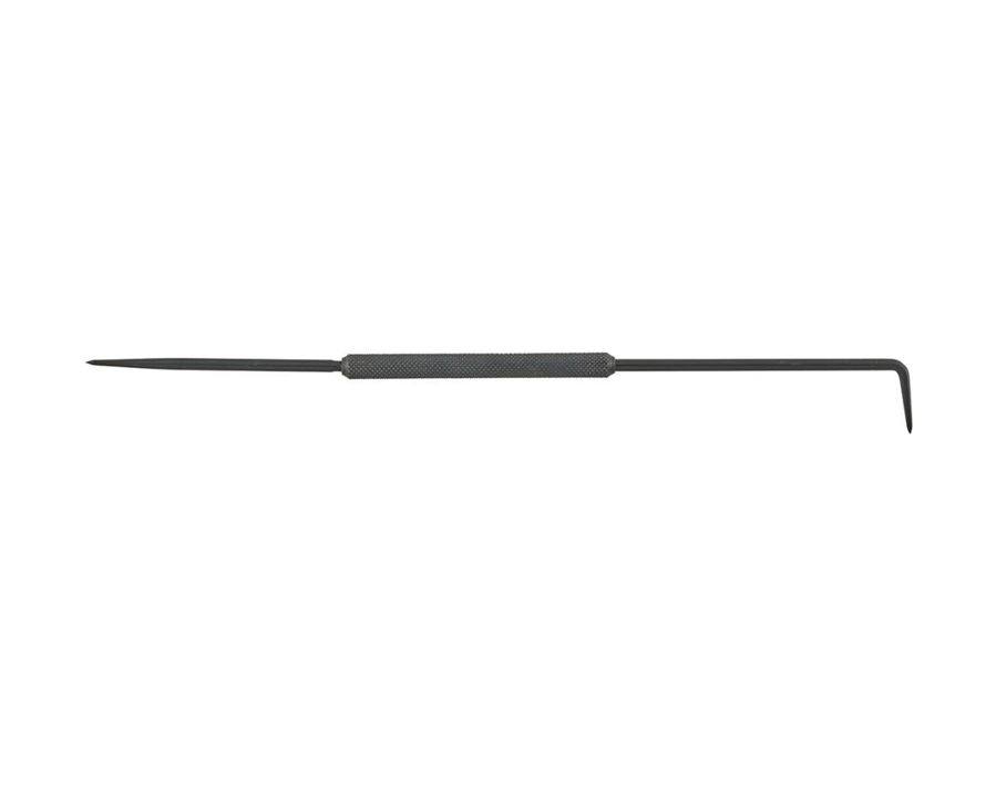 Reißnadel, brüniert, eine Spitze gerade, eine Spitze um 90° gebogen