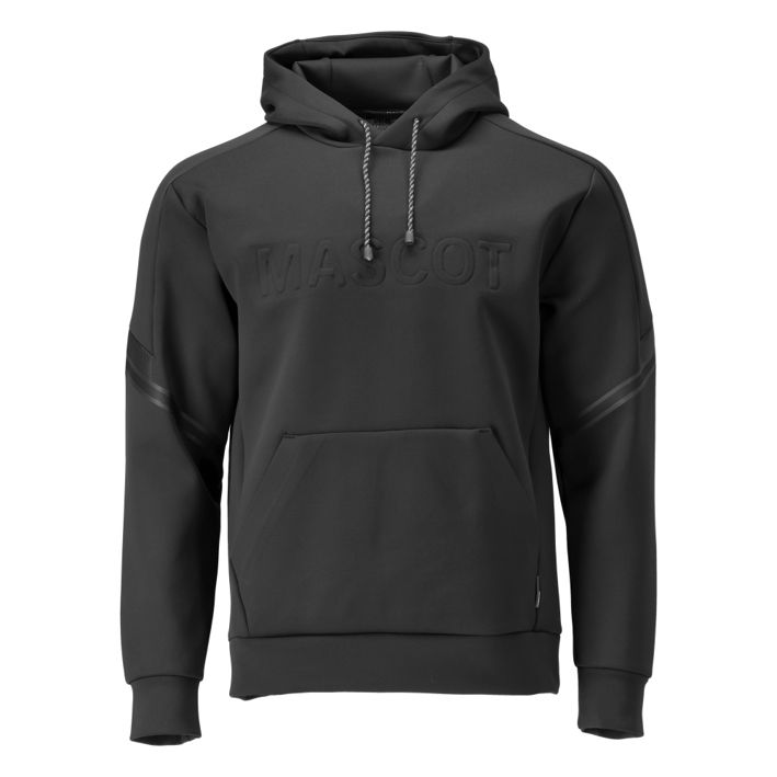 Fleece Kapuzensweatshirt CUSTOMIZED schwarz