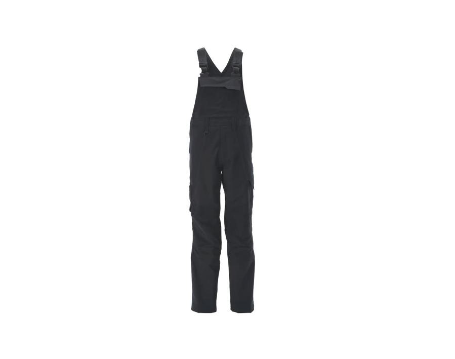 Latzhose mit Knietaschen ACCELERATE schwarz