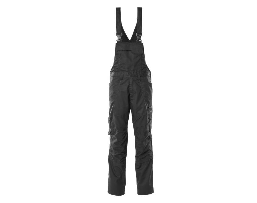 Latzhose mit Knietaschen ACCELERATE schwarz