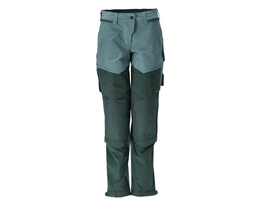 Hose mit Knietaschen CUSTOMIZED helles waldgrün/waldgrün
