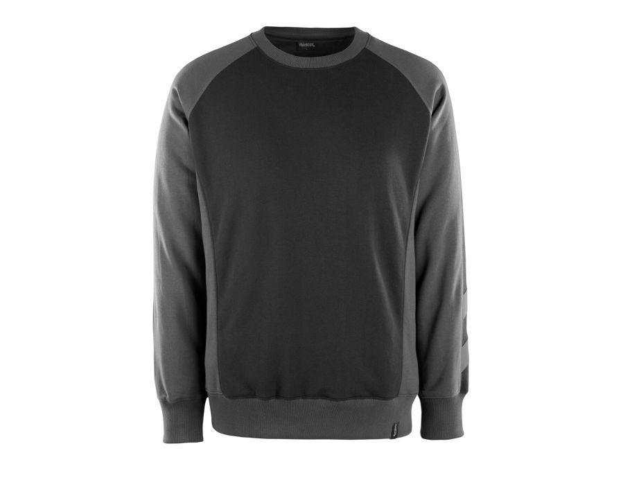 Sweatshirt UNIQUE schwarz/dunkelanthrazit