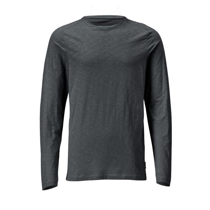 T-Shirt, Langarm CUSTOMIZED Anthrazitgrau