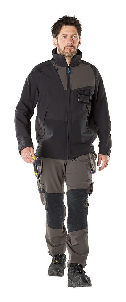 Jacke ADVANCED schwarz/dunkelpetroleum
