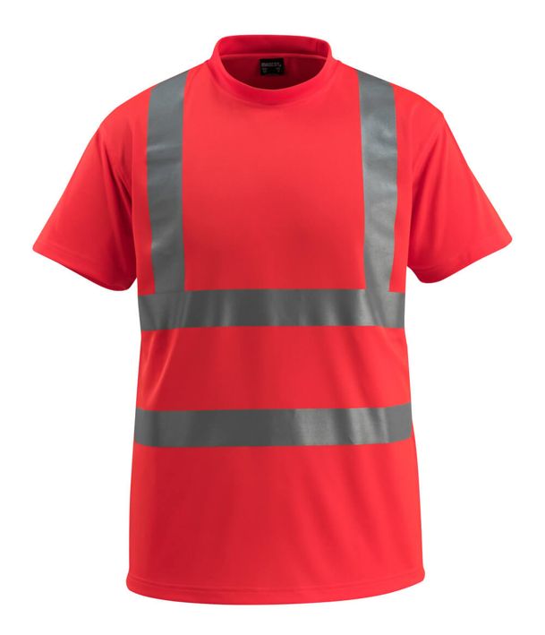 T-Shirt SAFE LIGHT hi-vis rot