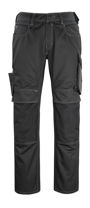 Hose mit Knietaschen UNIQUE schwarz/dunkelanthrazit